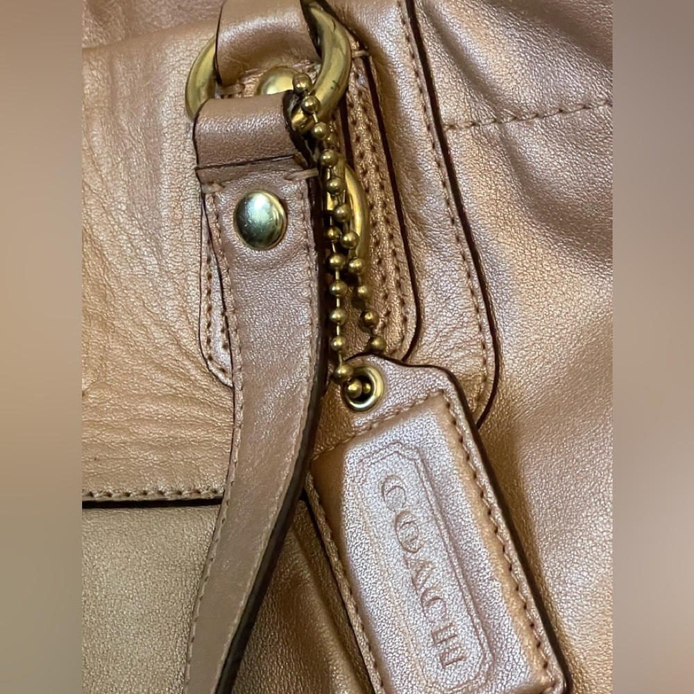 Coach Tan Leather Lexy Shoulder/Satchel Bag with Dust Bag - Picture 4 of 16